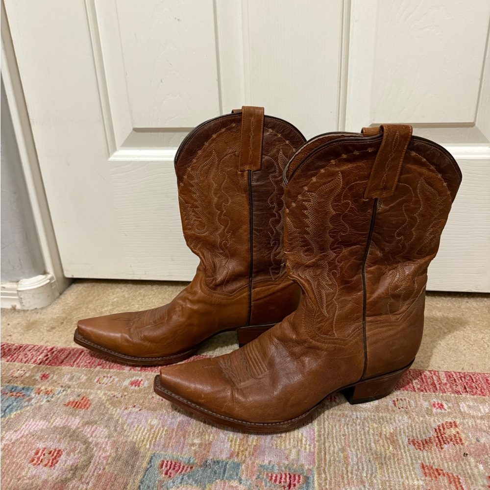 DAN POST Brown Rustic Western Cowboy Boots size 10